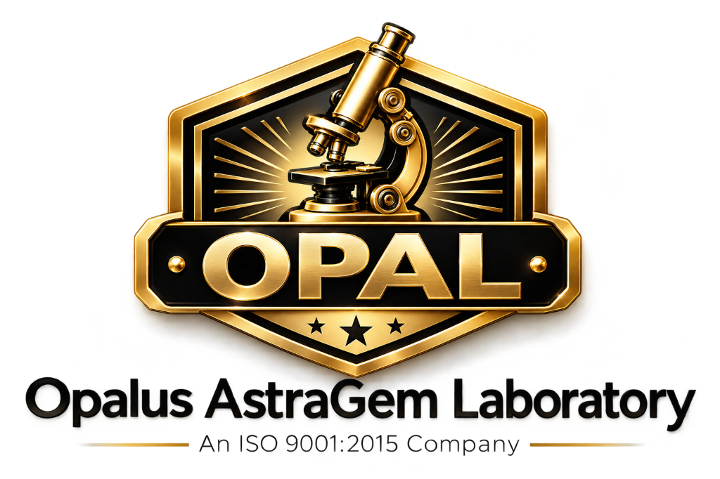 Opalus AstraGem Laboratory Logo
